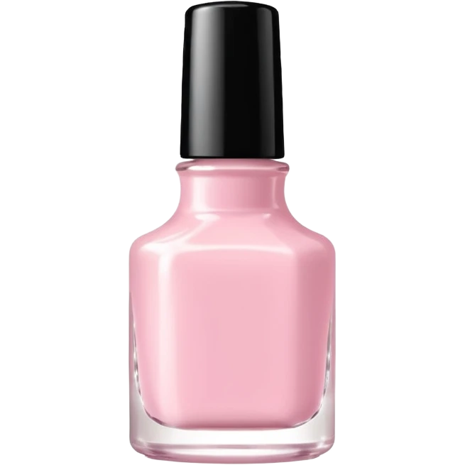 Minimalist kawaii nail polish bottle, standing alone, simple and clean design, pastel colors, delicate and charming, high-resolution, single subject only emoji