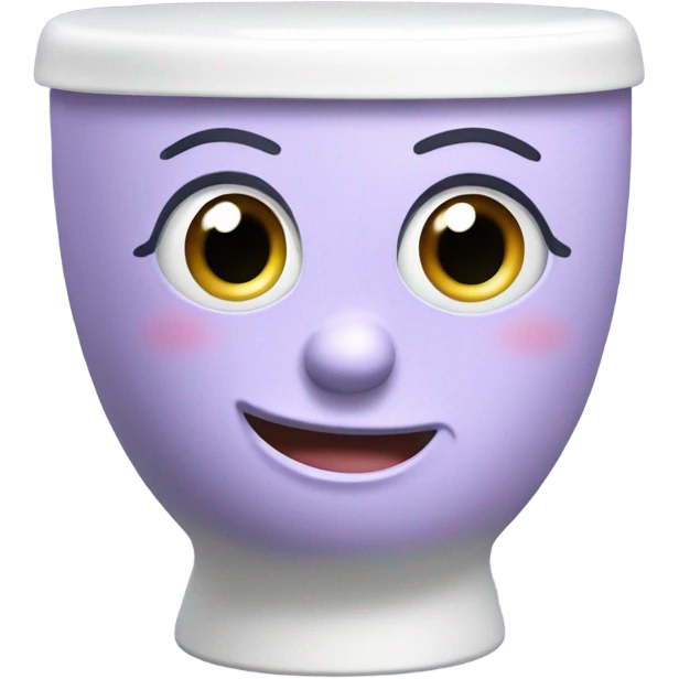 Lilac-headed skibidi toilet emoji