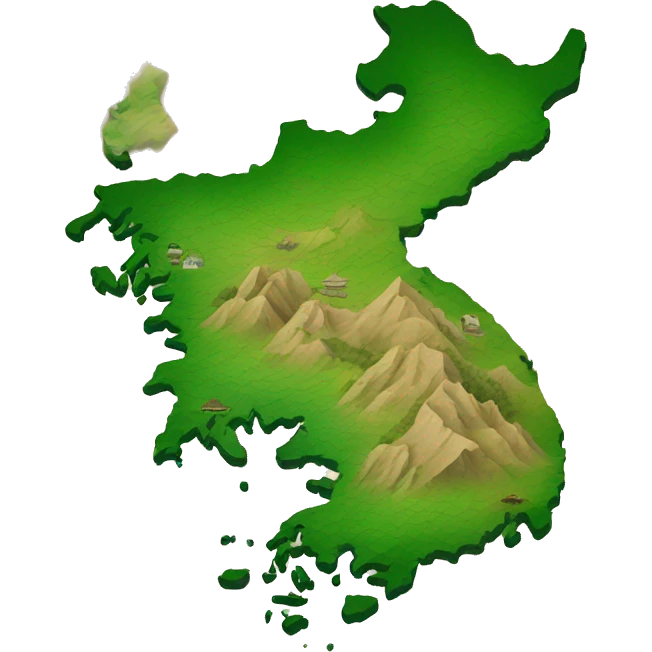 south korea map emoji