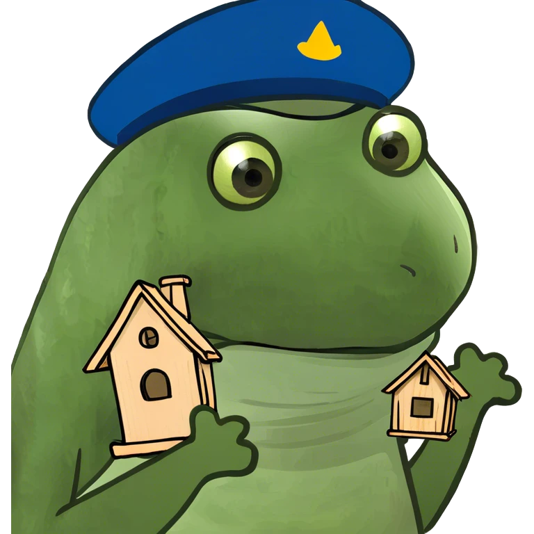 Haus in wood  emoji