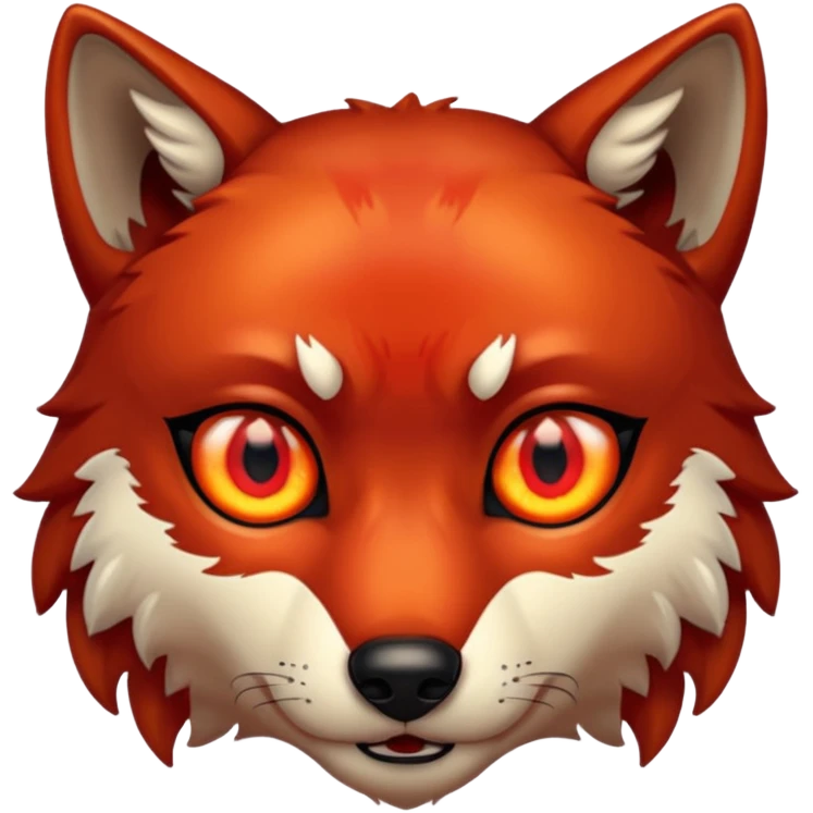 Wolf eyes glowing red emoji