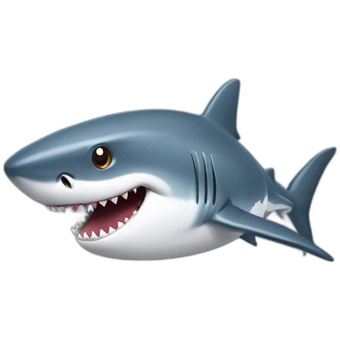 shark with a military cap emoji