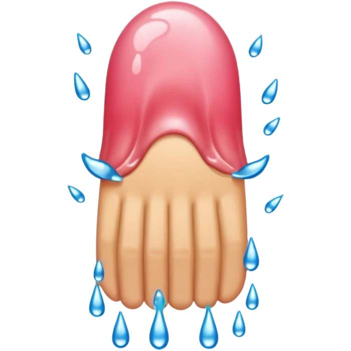 fingers in a dripping vagina emoji