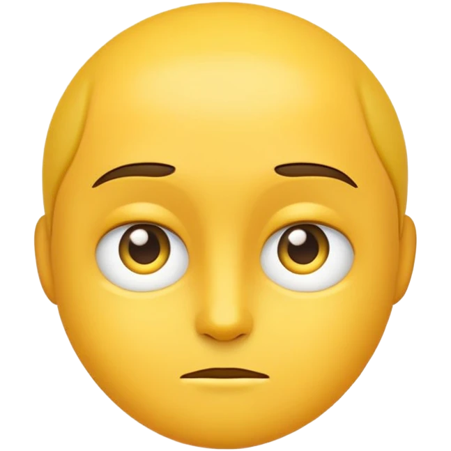Normal emoji side eyeing emoji