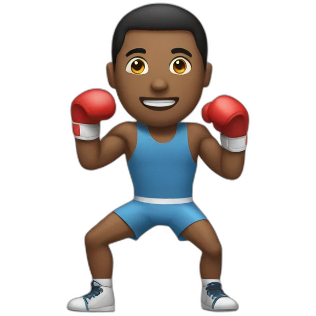 Un boxeador emoji