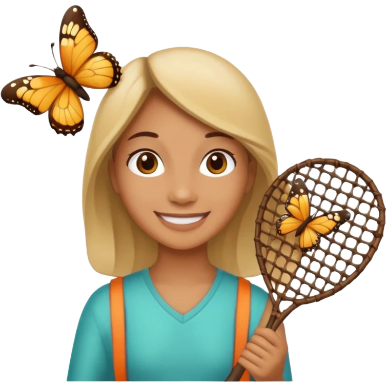 butterfly catcher emoji