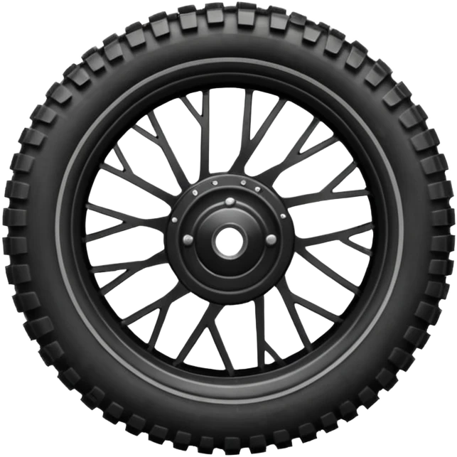 Roue arrière moto cross emoji