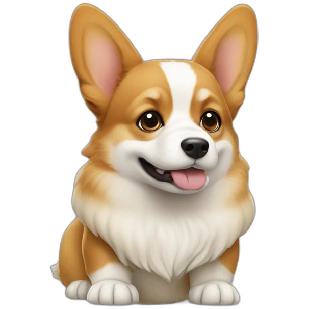 corgi looks like yoda stars wars emoji