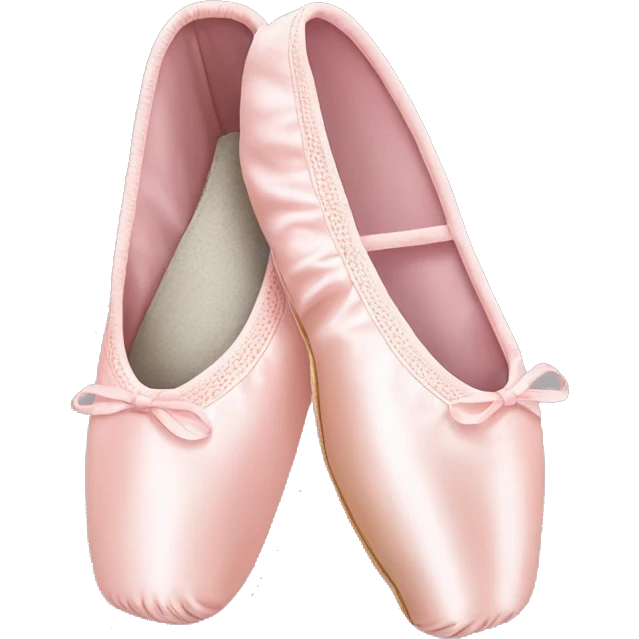 Light pink ballet pointe shoes  emoji