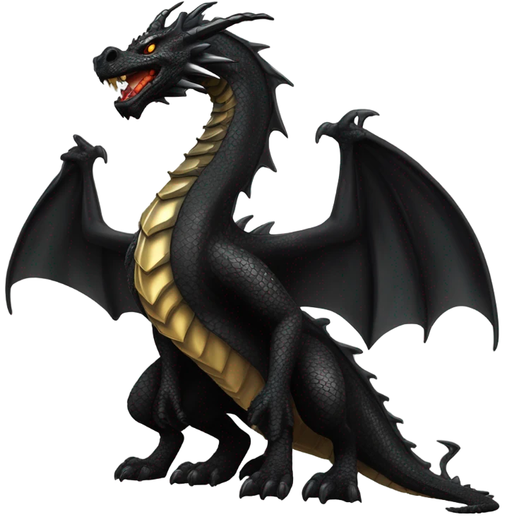 Black dragon emoji