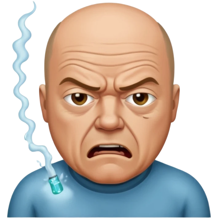 hank schrader vomiting on heisenberg emoji