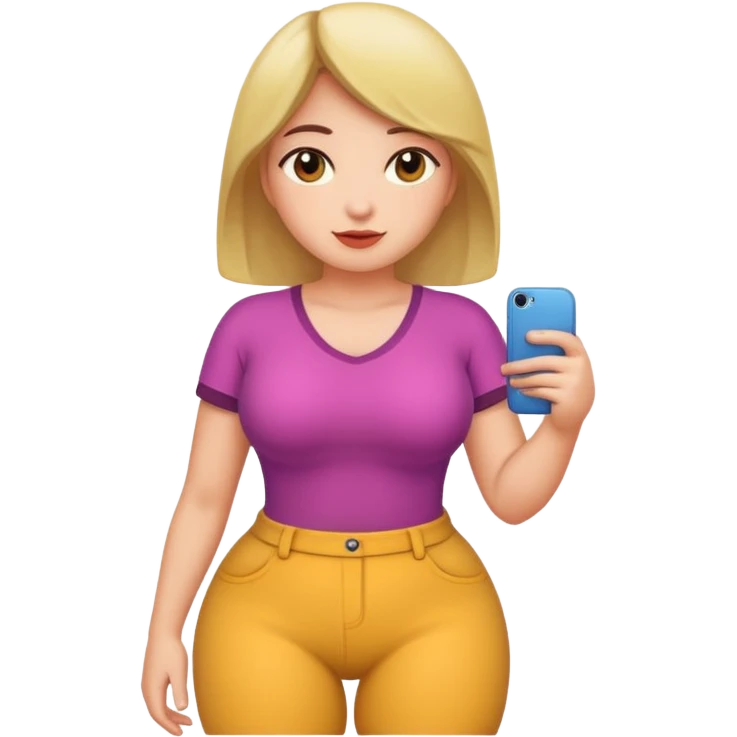girl with big ass emoji