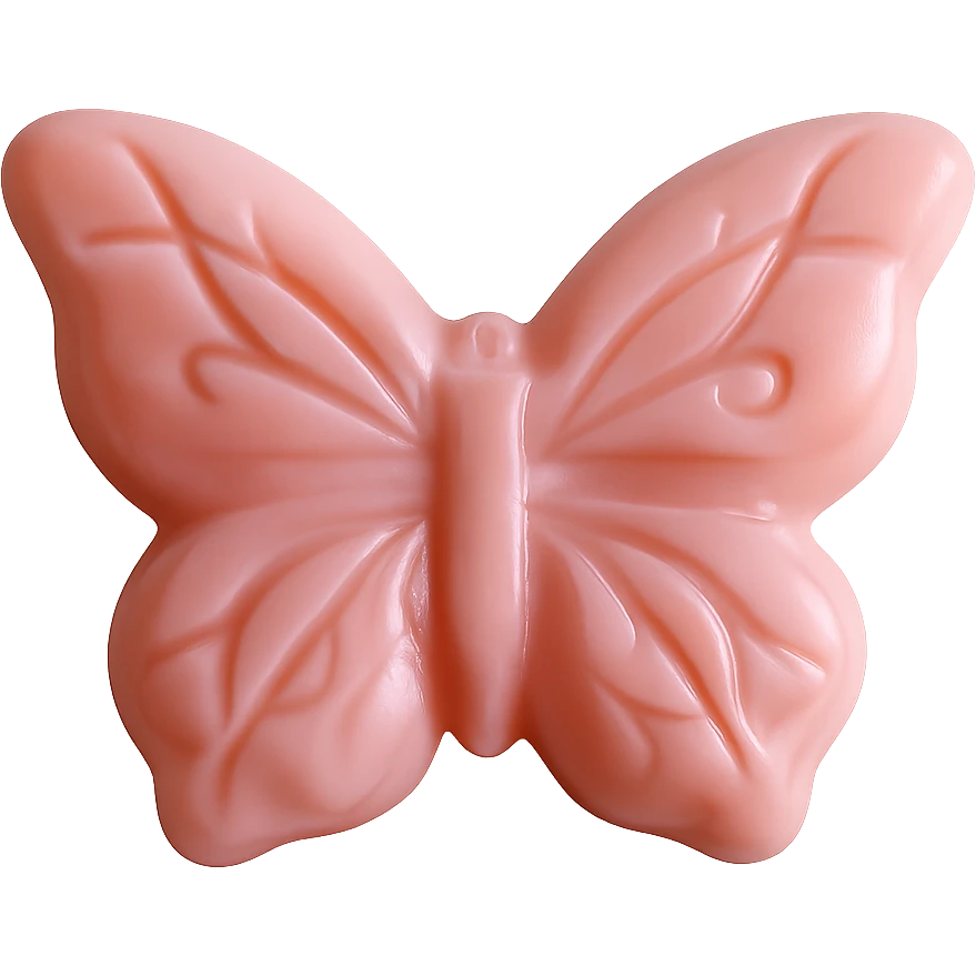 Isolate the realistic butterfly-shaped candy on a transparent background with no visible background. emoji