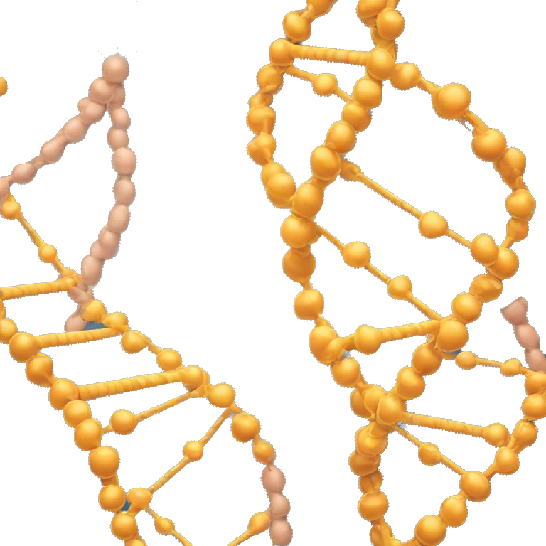 DNA with computer emoji
