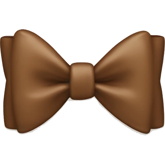 A brown bow  emoji