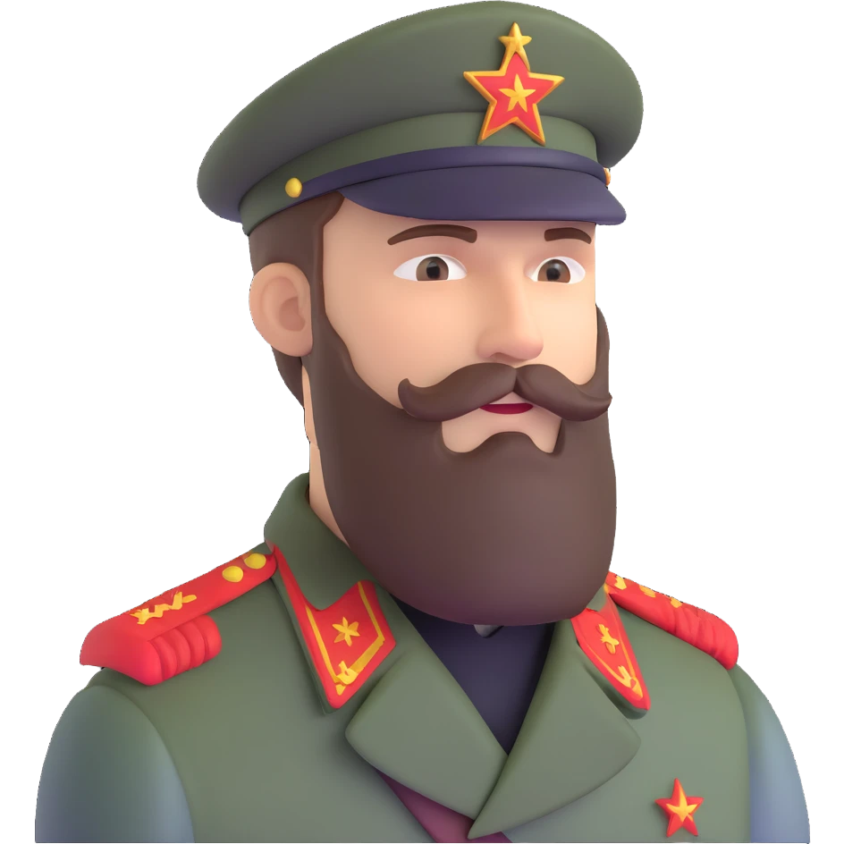 Nikolai Belinski Soviet soldier from Call of Duty Zombies with beard emoji