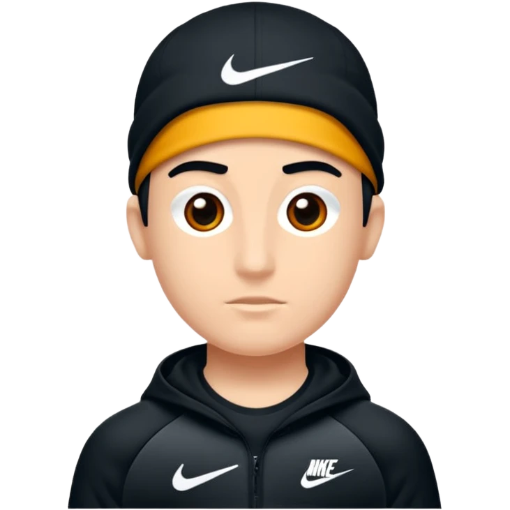 Orta boy saçlı kumral kız üstünde nike tech var  emoji