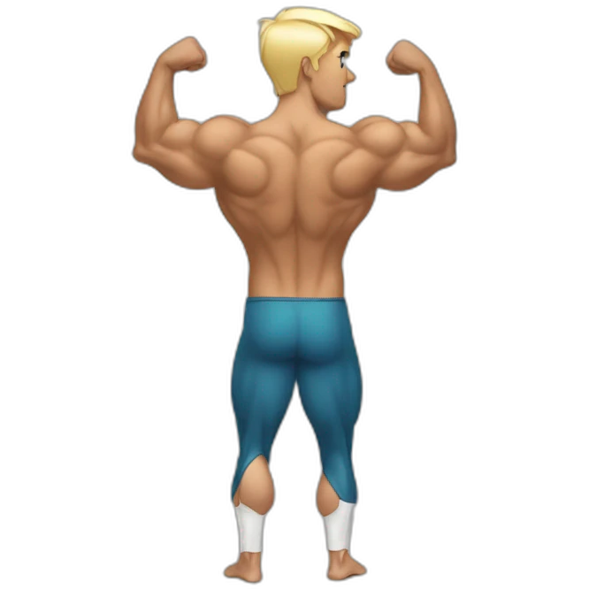 Someone flexing their calf muscle  emoji