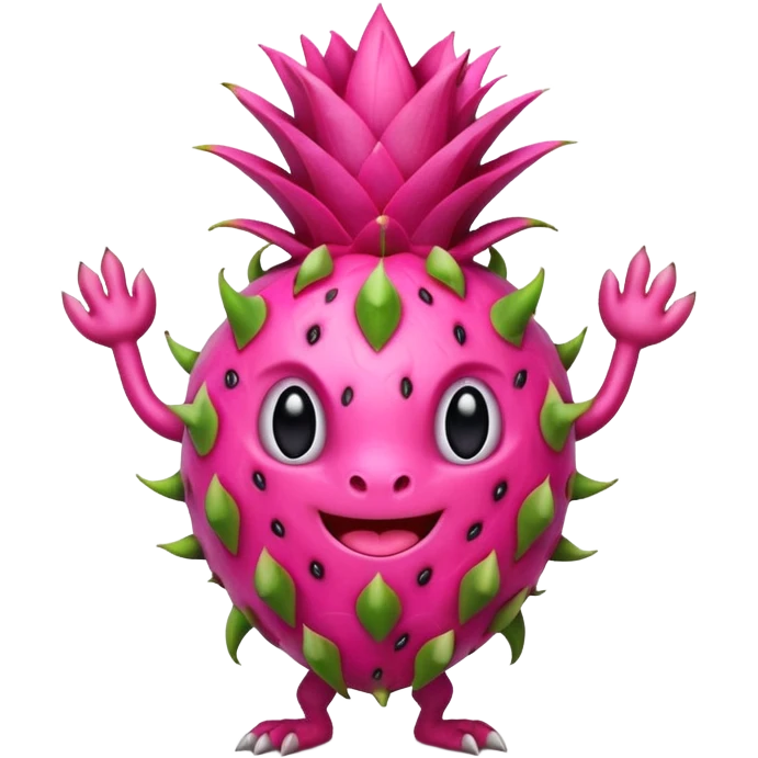 Dancing dragon fruit emoji