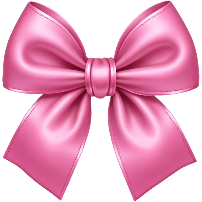 Cute pink bow emoji