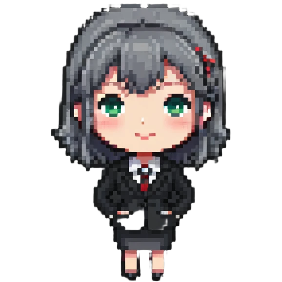 simple chibi businesswoman in office attire emoji