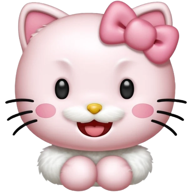 Hello Kitty laughing emoji