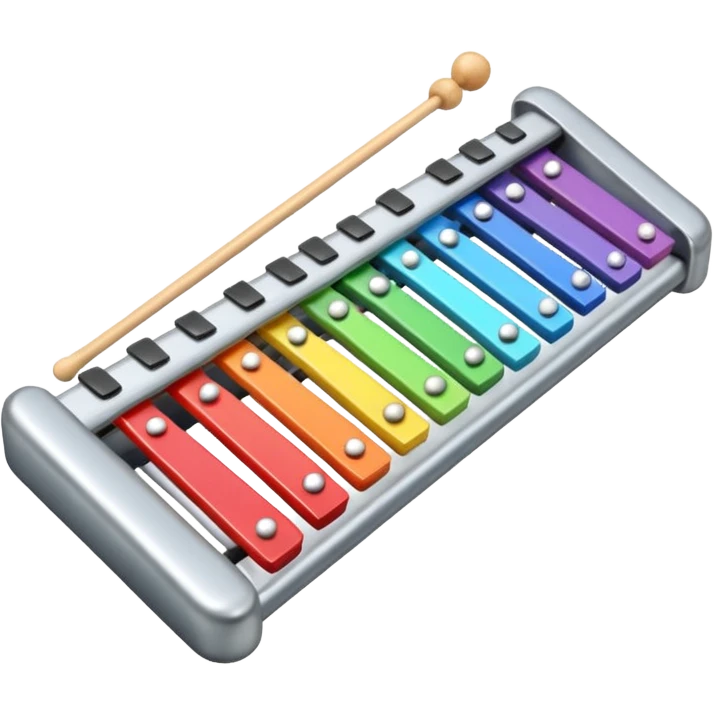 Xylophone silver emoji