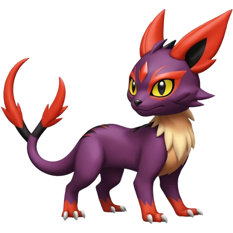 Liepard-Noivern-Litten-Sprigatito-Pokémon-fusion-creature (full body) emoji