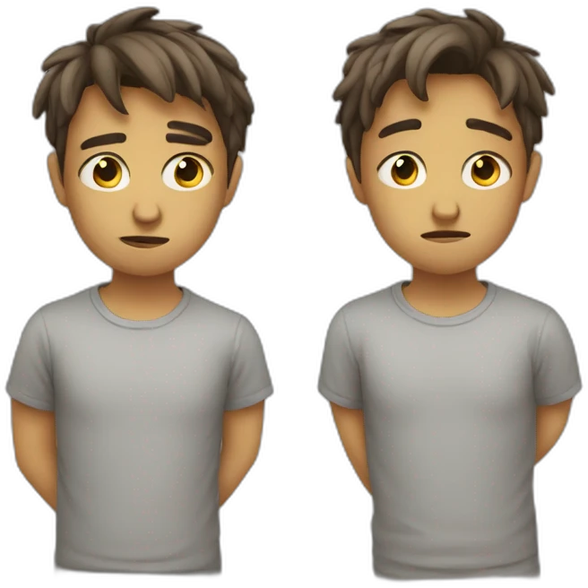 Sad and love emoji
