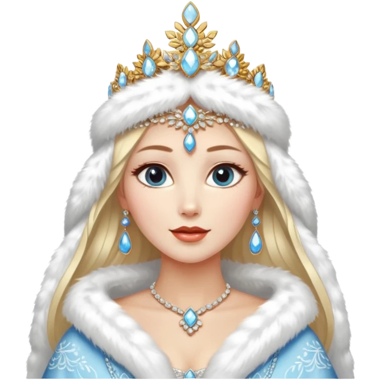 please include snow maid bbut make her glamourous she is in moscow emoji