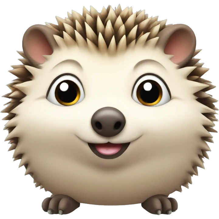 cute fat hedgehog  emoji