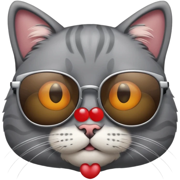 Cat wearing sunglasses emoji