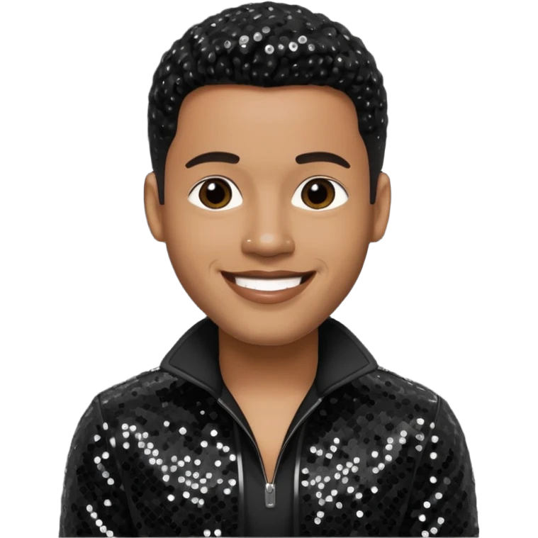 Joe, R&B Singer with black sequin outfit emoji