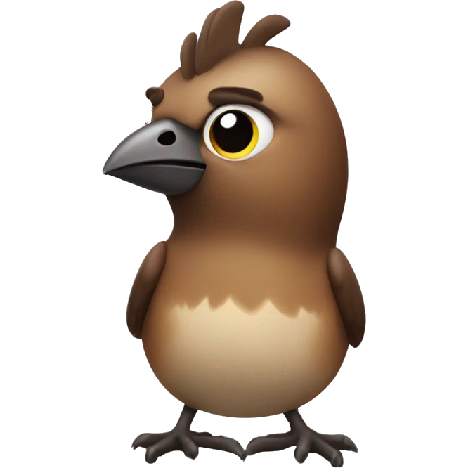 Chochop Bird wth raised eyebrow emoji