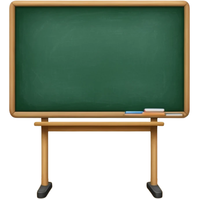 a green board of classroom emoji