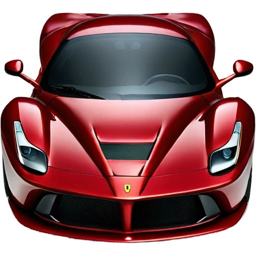 Red wine Ferrari La Ferrari front emoji