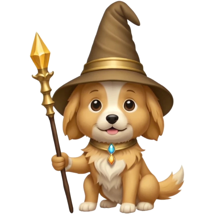 Dog wizard emoji