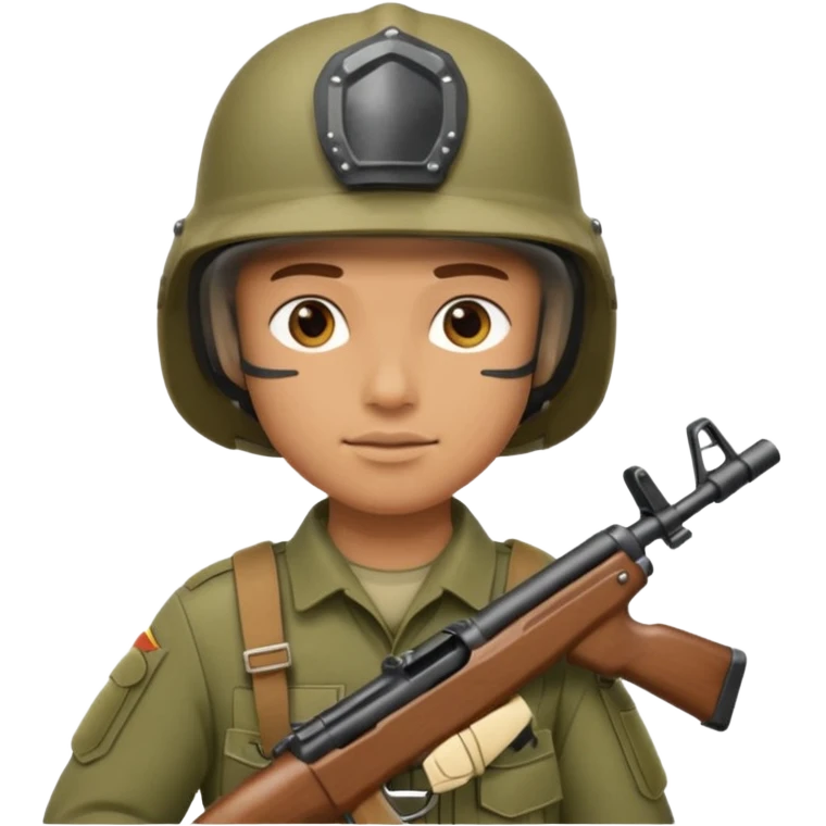 Soldier with rifle emoji