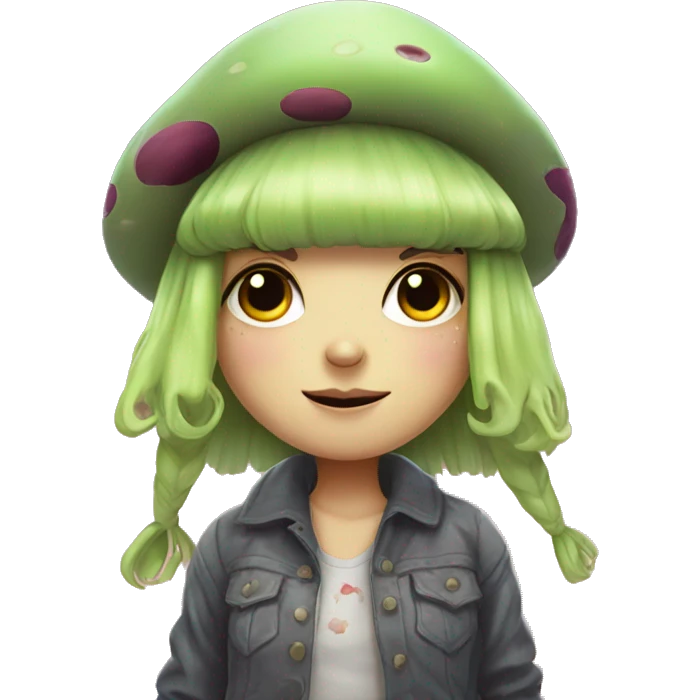 E-girl Mushroom frog emoji