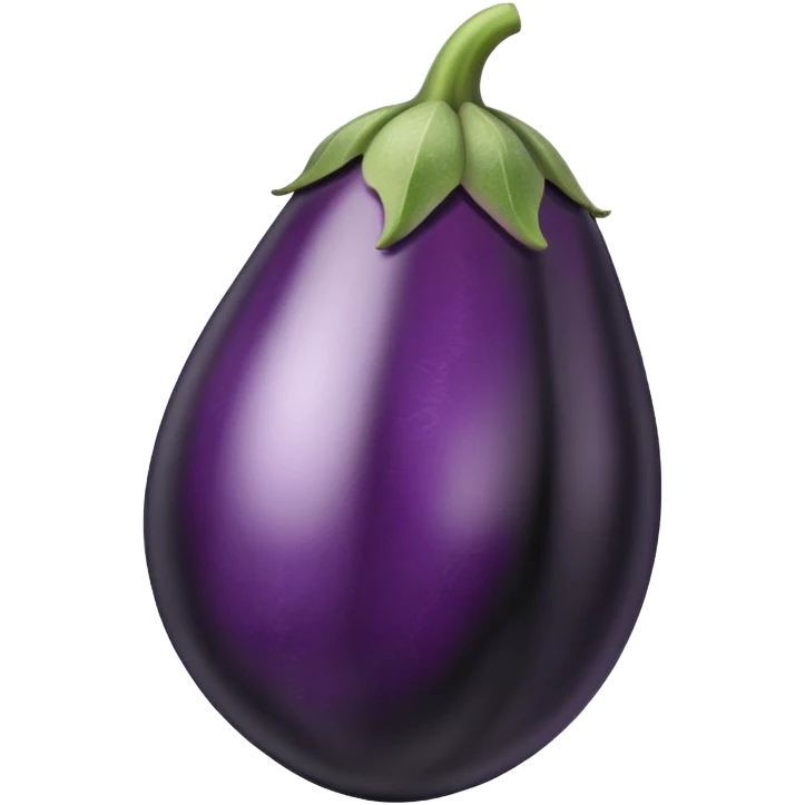 Black aubergine with veins emoji