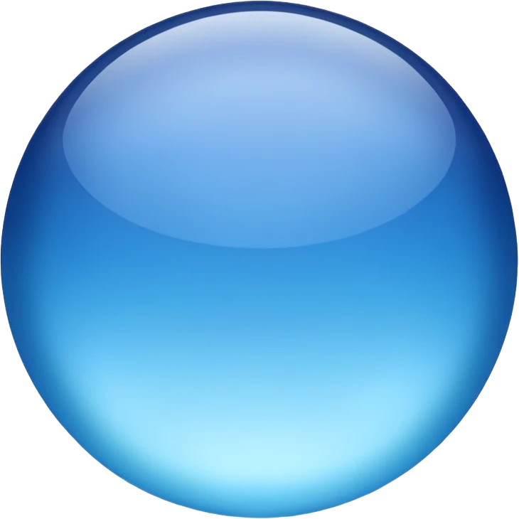 Two round cells in light blue and blue
Soft gradient
Slightly translucent texture
Minimal scientific illustration
White background
Clean and calm mood emoji