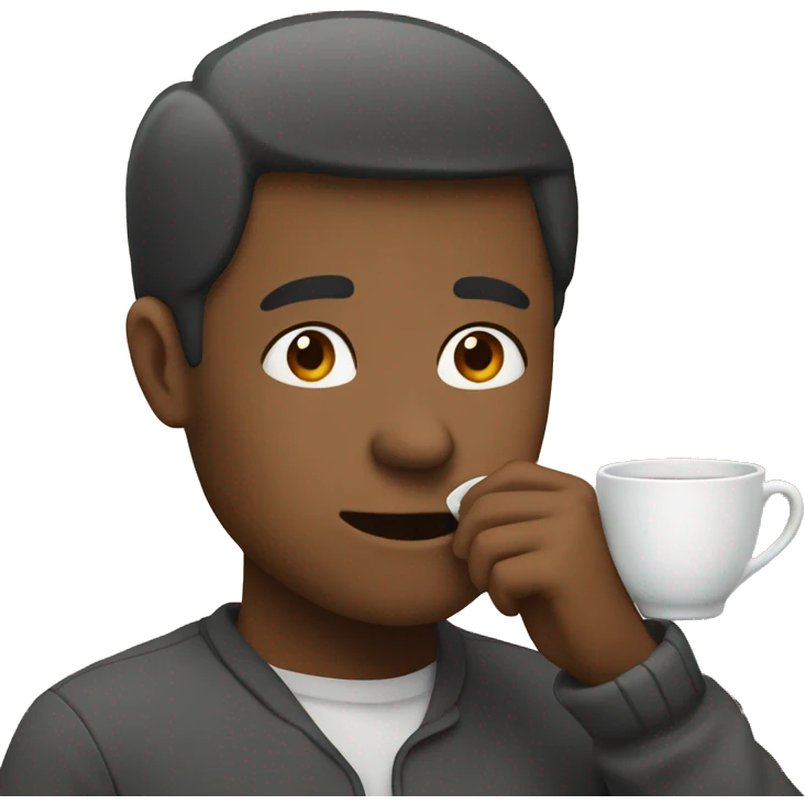 someone sipping tea  emoji