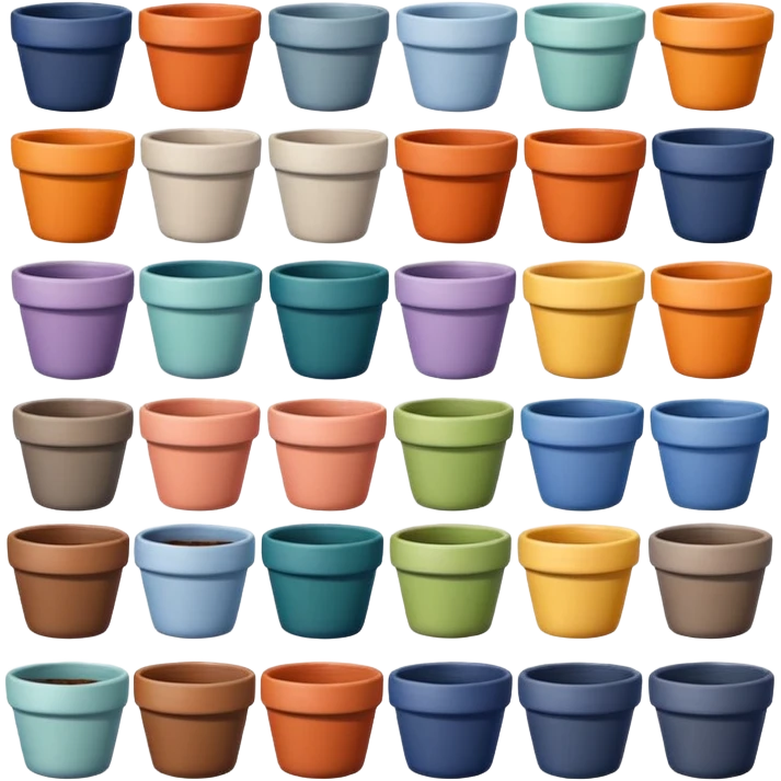 flower pots emoji