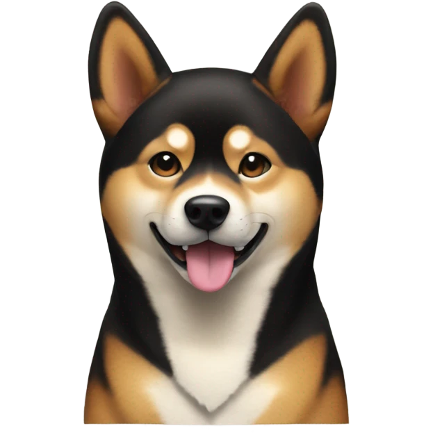 Black and tan Shiba inu emoji