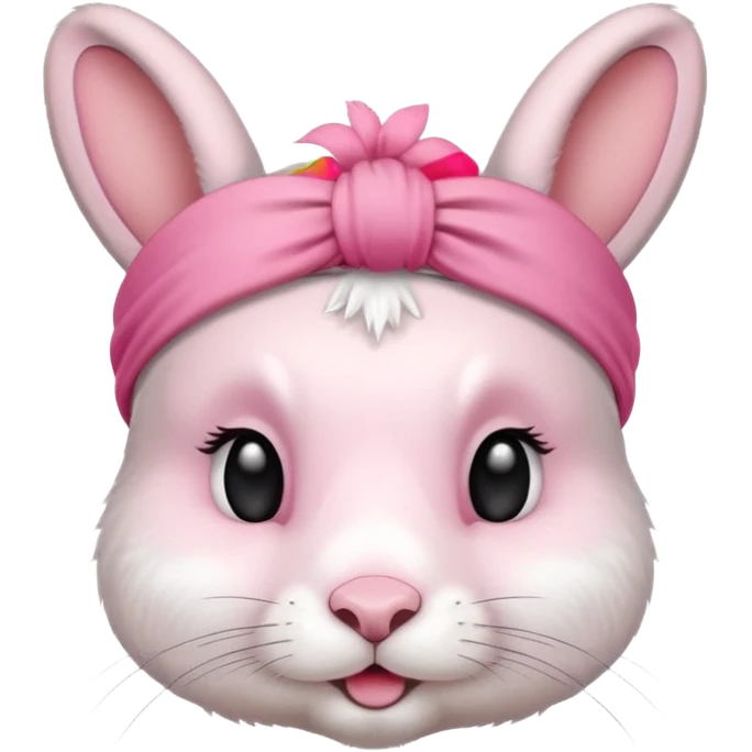 Rabbit with  head band  emoji