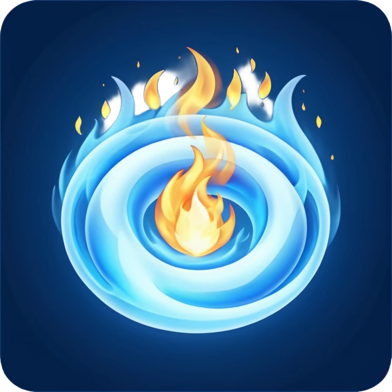 blue fire emoji
