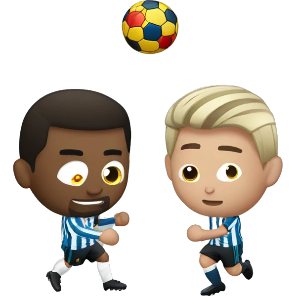 messi and ronaldo fighting  emoji