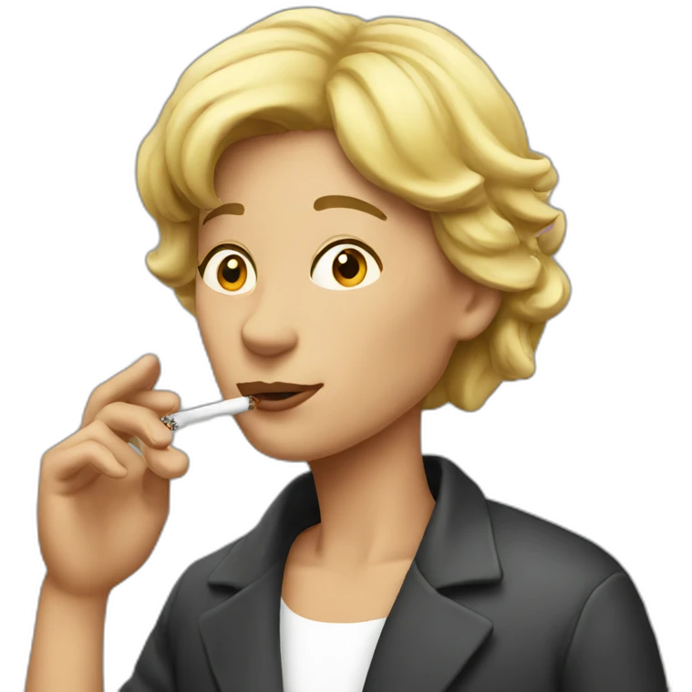 male wife smoking a cigarette emoji