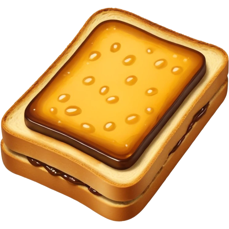 vegemite on toast simple and clear emoji