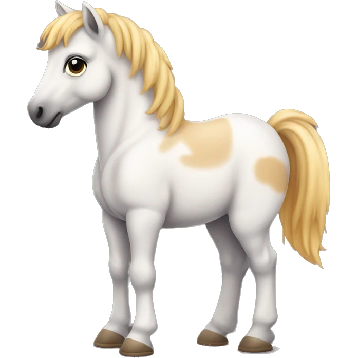 extremely cute full body baby horse emoji